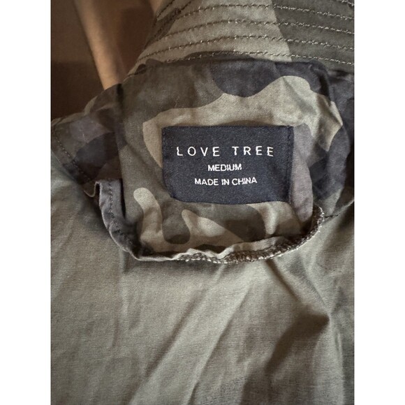 Love Tree Jacket Womens Size M Green ARMY Camo Military Jacket Utility - Picture 14 of 16